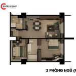 Centre Point Đà Nẵng – Bán căn hộ 2PN, tầng 16, Hướng Đông